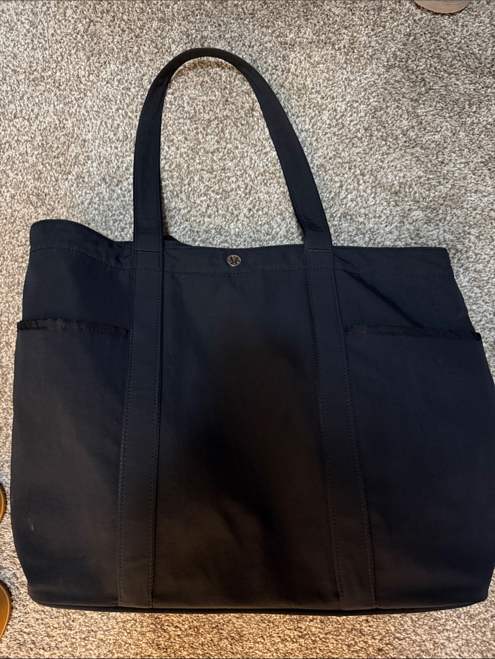 lululemon athletica Black Nylon Tote Bag